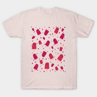 Raspberry sorbet Kawaii Sweet Raspberry Sorbet Time pattern T-Shirt